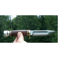 MARBLES IDEAL - GLADSTONE, MICH - STACKED LEATHER SCALES - W/ SHEATH - NIB - PAT. 1901 - NICE !!! MARBLES IDEAL - GLADSTONE, MICH - STACKED LEATHER SCALES - W/ SHEATH - NIB - PAT. 1901 - NICE !!!