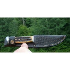 TESTED ERA 1932-1940 CASE XX STAG 557 - WITH ORIGINAL 1932-40 LEATHER SHEATH - VERY RARE !!! TESTED ERA 1932-1940 CASE XX STAG 557 - WITH ORIGINAL 1932-40 LEATHER SHEATH - VERY RARE !!!