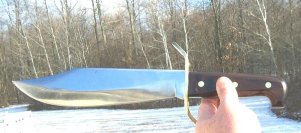 VINTAGE WESTERN USA W 49 BOWIE W/ SHEATH - VIET NAM ERA - 1970 OR BEFORE - SUPER SCARCE !!!