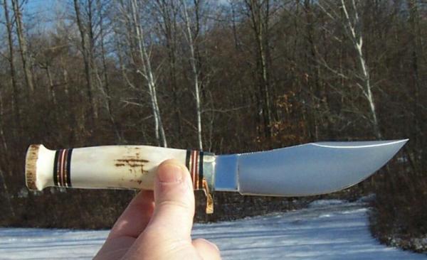MARBLE'S GLADSTONE, MICH. USA - STAG / STAG WOODCRAFT WILDLIFE SERIES - ELK - 1 OF 100 W/ SHEATH NIB