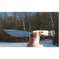 MARBLE'S GLADSTONE, MICH. USA - STAG / STAG WOODCRAFT WILDLIFE SERIES - ELK - 1 OF 100 W/ SHEATH NIB