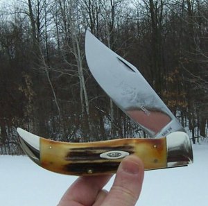 SUPER PRETTY CASE XX STAG BULLDOG - 5172 -1965 -1969 W/ WOOD BULLDOG BOX & OIL WRAP - GORGEOUS !!! 