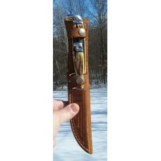 CASE XX STAG TWIN FINN PIGGYBACK SET W/ SHEATH - 516-5 M5F VERY NICE !!! CASE XX STAG TWIN FINN PIGGYBACK SET W/ SHEATH - 516-5 M5F VERY NICE !!!