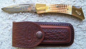 CASE XX BIG BONE HANDLED LOCKBACK - NAHC LIFE MEMBER KNIFE - W/ SHEATH - NEW IN BOX - NICE !!!