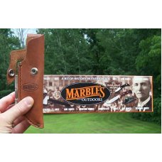MARBLES STAG / ALUMNIUM - WOODCRAFT - NIB - W/ LEATHER SHEATH - GLADSTONE MICH. MADE - NICE STAG !!!