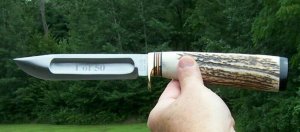 MARBLE'S MSA CO. BIG- STAG / BUFFALO SCALED IDEAL-W/SHEATH & STONE NIB- 1 OF 50 MADE- WHAT A PACKAGE