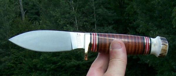 MARBLES SPORT DROP POINT HUNTER - W/ STACKED LEATHER & STAG POMMEL HANDLE W/ SHEATH - NIB NICE !! MARBLES SPORT DROP POINT HUNTER - W/ STACKED LEATHER & STAG POMMEL HANDLE W/ SHEATH - NIB NICE !!