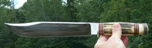 MARBLES MSA 4 PIN STAG ON STAG TRAILMAKER W/ SHEATH - GORGEOUS STAG - MASSIVE 15
