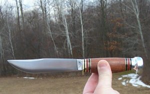  MARBLE'S TIGERWOOD EXPERT - GLADSTONE, MICH. W/ SHEATH-3 LINE LOWER CASE STAMP VERY RARE & NICE !! 