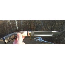 MARBLE'S / MSA CO. FULL STAG IDEAL- GLADSTONE MICH USA- W/SHEATH W/SHARPENING STONE- 1 OF 50 RARE !! MARBLE'S / MSA CO. FULL STAG IDEAL- GLADSTONE MICH USA- W/SHEATH W/SHARPENING STONE- 1 OF 50 RARE !!