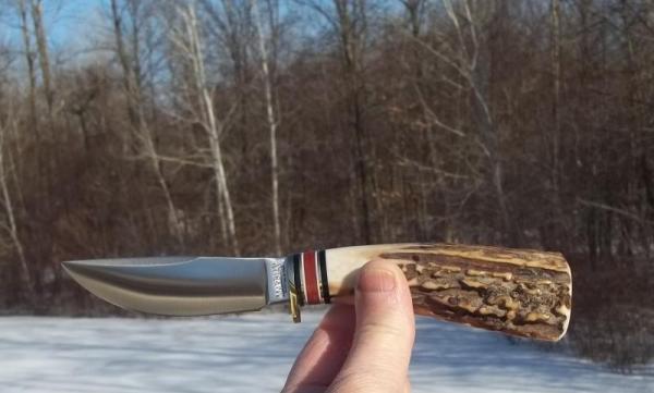 MARBLE'S STAG FIELDCRAFT CARVER - W/SHEATH -BOBCAT BOX- GORGEOUS STAG & 52/100 BLADE STEEL- SUPER !! MARBLE'S STAG FIELDCRAFT CARVER - W/SHEATH -BOBCAT BOX- GORGEOUS STAG & 52/100 BLADE STEEL- SUPER !!