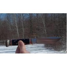 MARBLE'S 1970-2000 CAMPCRAFT-BUFFALO HORN / STAG-4 PIN CONSTRUCTION-W/SHEATH-BOBCAT BOX-BEAUTIFULL!! MARBLE'S 1970-2000 CAMPCRAFT-BUFFALO HORN / STAG-4 PIN CONSTRUCTION-W/SHEATH-BOBCAT BOX-BEAUTIFULL!!