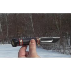 MARBLES IDEAL-BUFFALO HORN-CIRCA 1960's BLADE- W/ SHEATH - 3 LINE LOWER CASE STAMP-VERY SCARCE !! MARBLES IDEAL-BUFFALO HORN-CIRCA 1960's BLADE- W/ SHEATH - 3 LINE LOWER CASE STAMP-VERY SCARCE !!
