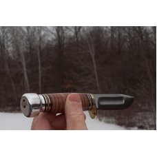 MARBLE'S IDEAL W/ STACKED LEATHER HANDLE- W/SHEATH- NIB-GLADSTONE MICH. AN AMERICAN ICON -NICE !!! MARBLE'S IDEAL W/ STACKED LEATHER HANDLE- W/SHEATH- NIB-GLADSTONE MICH. AN AMERICAN ICON -NICE !!!