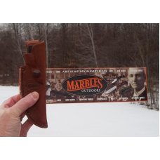 MARBLE'S IDEAL W/ STACKED LEATHER HANDLE- W/SHEATH- NIB-GLADSTONE MICH. AN AMERICAN ICON -NICE !!! MARBLE'S IDEAL W/ STACKED LEATHER HANDLE- W/SHEATH- NIB-GLADSTONE MICH. AN AMERICAN ICON -NICE !!!