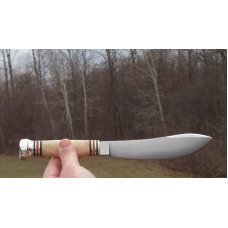 MARBLE'S / NORTHWOODS - BIG GAME SKINNER -BIRDS EYE MAPLE SCALES - W/ SHEATH - BOBCAT BOX- 1999 !!! MARBLE'S / NORTHWOODS - BIG GAME SKINNER -BIRDS EYE MAPLE SCALES - W/ SHEATH - BOBCAT BOX- 1999 !!!