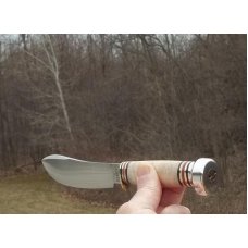 MARBLE'S / NORTHWOODS - BIG GAME SKINNER -BIRDS EYE MAPLE SCALES - W/ SHEATH - BOBCAT BOX- 1999 !!! MARBLE'S / NORTHWOODS - BIG GAME SKINNER -BIRDS EYE MAPLE SCALES - W/ SHEATH - BOBCAT BOX- 1999 !!!
