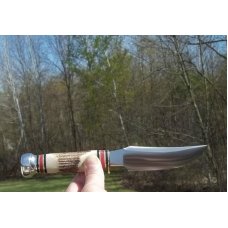 MARBLE'S STAG BISON FIXED BLADE HUNTER - GLADSTONE, MICH. USA -STEWART ERA PATTERN-SUPER NICE !!! MARBLE'S STAG BISON FIXED BLADE HUNTER - GLADSTONE, MICH. USA -STEWART ERA PATTERN-SUPER NICE !!!