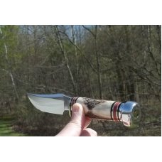MARBLE'S STAG BISON FIXED BLADE HUNTER - GLADSTONE, MICH. USA -STEWART ERA PATTERN-SUPER NICE !!! MARBLE'S STAG BISON FIXED BLADE HUNTER - GLADSTONE, MICH. USA -STEWART ERA PATTERN-SUPER NICE !!!