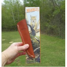 MARBLE'S SCAGEL PATTERN CUSTOM PLAINSMEN-BUFFALO HORN-CROWN STAG HANDLE-W/SHEATH-GORGEOUS KNIFE !!!