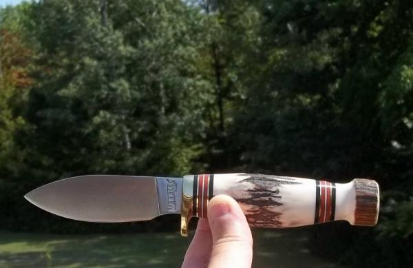 MARBLES SPORT STAG on STAG DROP POINT HUNTER- W/ SHEATH- GORGEOUS STAG !!! MARBLES SPORT STAG on STAG DROP POINT HUNTER- W/ SHEATH- GORGEOUS STAG !!!