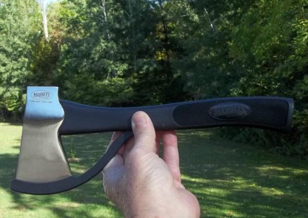 MARBLE'S GLADSTONE MICH. SAFETY AXE WITH COMPOSITION HANDLE- HIGH CARBON HEAD- 120 YEAR OLD DESIGN MARBLE'S GLADSTONE MICH. SAFETY AXE WITH COMPOSITION HANDLE- HIGH CARBON HEAD- 120 YEAR OLD DESIGN
