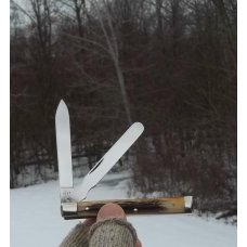 KINFOLKS PINNED STAG CASE FAMILY SERIES DOCTORS KNIFE - 1 of 100 -1997 - SPATULA-BLADE ETCH-NICE !!! KINFOLKS PINNED STAG CASE FAMILY SERIES DOCTORS KNIFE - 1 of 100 -1997 - SPATULA-BLADE ETCH-NICE !!!