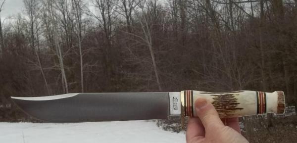 MARBLES STAG on STAG TRAILMAKER W/ SHEATH - NIB - SUPER FULL STAG BIG BLADE KNIFE-A MARBLES LEGEND ! MARBLES STAG on STAG TRAILMAKER W/ SHEATH - NIB - SUPER FULL STAG BIG BLADE KNIFE-A MARBLES LEGEND !