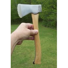  MARBLE'S # 4 GLADSTONE MICHIGAN SAFETY AXE W/ HICKORY HANDLE- # 4 HAWK - MICHIGAN MADE- SWEET !!!