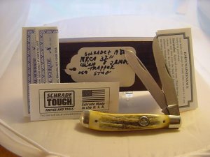 SCHRADE USA 1982 NKCA  genuine STAG trapper new old stock