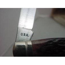 New York Knife Walden Knife Co by Schrade ( USA ) 2 bladed jigged bone Muskrat Unused old stock New York Knife Walden Knife Co by Schrade ( USA ) 2 bladed jigged bone Muskrat Unused old stock