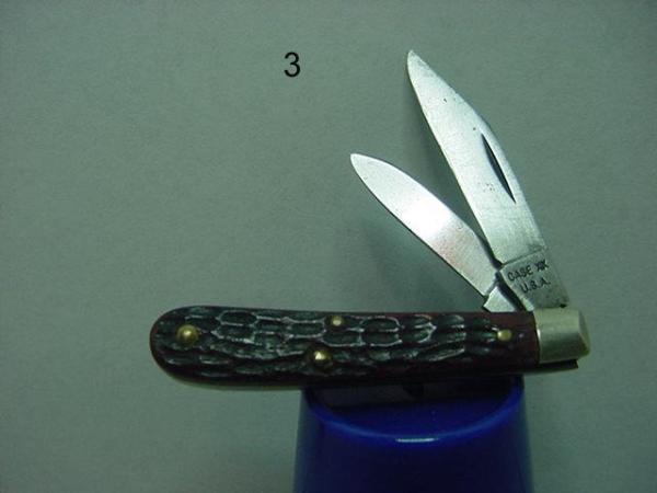 Case jigged bone peanut  CASE XX 2 blade  ( one of two similar knives )