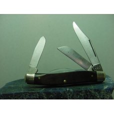 Schrade USA 8 OT 3 blade stockman  smooth wood handles