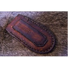 Handmade Leather Pocket Knife Case Small Upright Handmade Leather Pocket Knife Case Small Upright