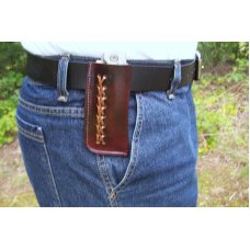 Handmade Leather Pocket Knife Case Large Upright - Open Top # Handmade Leather Pocket Knife Case Large Upright - Open Top #