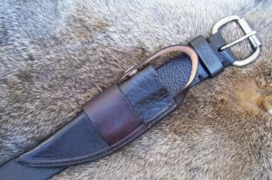 Handmade Leather Knife Sheath - Sidewinder 8