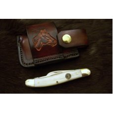 Leather Sidewinder Knife Pouch (Small) Fits Pocket Knives Up To 3 1/2