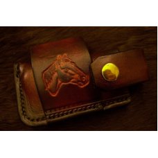 Leather Sidewinder Knife Pouch (Small) Fits Pocket Knives Up To 3 1/2