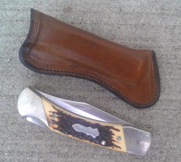 Custom Leather Pouch - Large Knives - Up to 5-1/2 Custom Leather Pouch - Large Knives - Up to 5-1/2