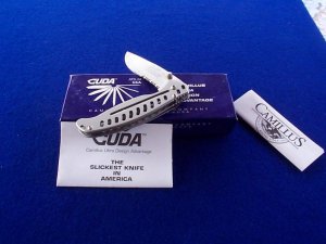 CAMILLUS ~ USA~ DARREL  RALPH CUDA ~ ATS34  FOLDER KNIFE 