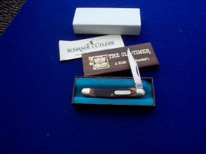 SCHRADE USA 18OT ~ OLDTIMER ~ OLD BROWN BOX ~ MIGHTY MITE LOCKBLADE KNIFE MIB