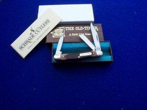 SCHRADE USA 108OT ~ OLDTIMER  ~ OLD  BROWN BOX  JUNIOR POCKET KNIFE MIB