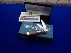 CASE XX SELECT 7220 SS SNAKEWOOD PEANUT KNIFE 