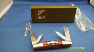 John Primble Belknap Inc, Louisville, KY USA~ Four Blade Congress Pocket Knife Mint In Box, Complete