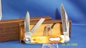 SCHRADE CUT CO WALDEN NY USA  WHITTLER KNIFE ~ OLD BROWN BOX ~ REDUCED TO SELL