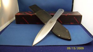 BLACK JACK EFFINGHAM IL USA BROADHEAD ~ SPORT THROWER KNIFE MINT IN BOX