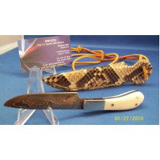 ROY CARTER CUSTOM PRE BAN ELEPHANT IVORY DAMASCUS 1 OF 1 KNIFE ROY CARTER CUSTOM PRE BAN ELEPHANT IVORY DAMASCUS 1 OF 1 KNIFE