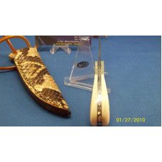 ROY CARTER CUSTOM PRE BAN ELEPHANT IVORY DAMASCUS 1 OF 1 KNIFE ROY CARTER CUSTOM PRE BAN ELEPHANT IVORY DAMASCUS 1 OF 1 KNIFE