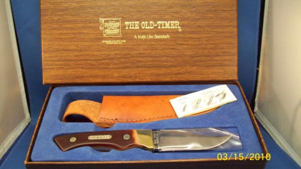 SCHRADE ~ USA RARE 14OT OLD TIMER ~ OLD BROWN BOX TIMBERLINE KNIFE SCHRADE ~ USA RARE 14OT OLD TIMER ~ OLD BROWN BOX TIMBERLINE KNIFE
