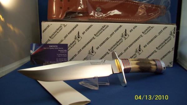 BLACKJACK CLASSIC USA ~ VINTAGE STACK ~  SAMBAR STAG 1-7 HUNTER KNIFE * Last One 
